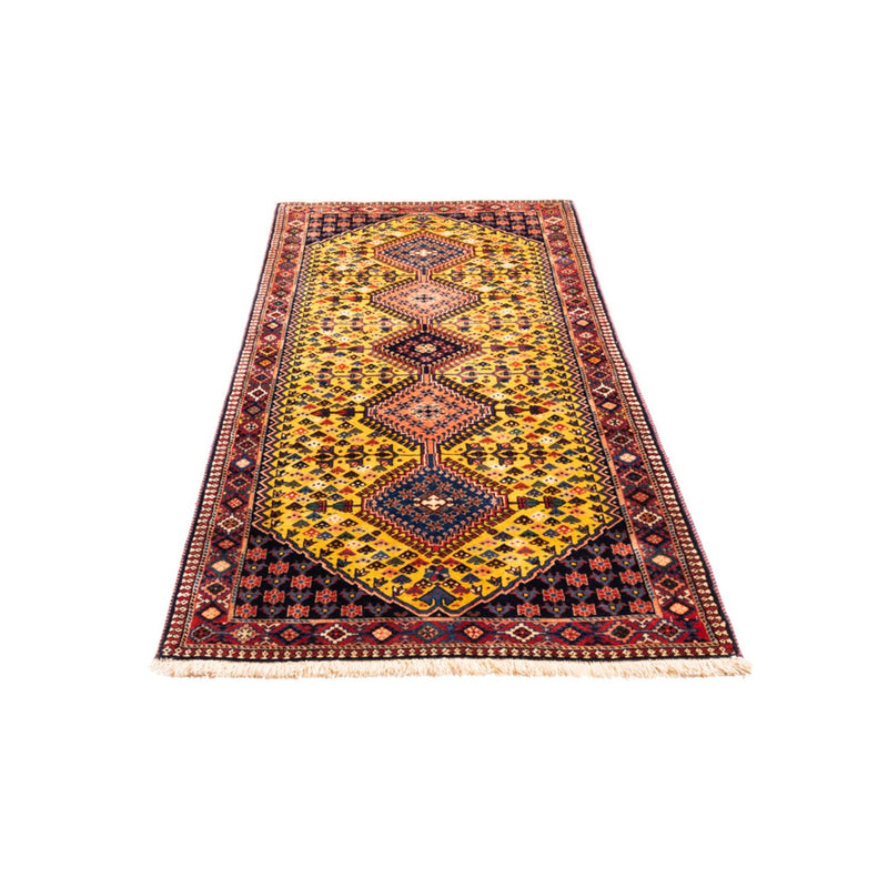 Alfombra de pasillo Alfombra persa - Nómada - 193 x 82 cm - amarillo