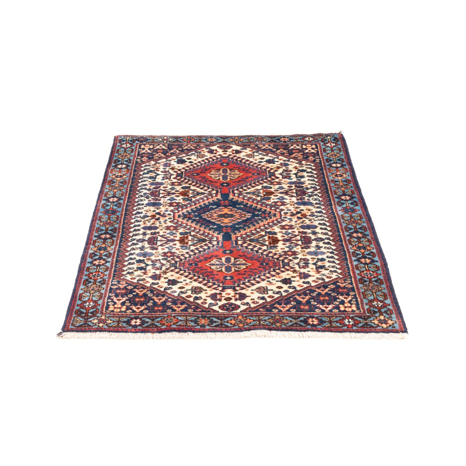 Alfombra persa - Nómada - 116 x 74 cm - crema