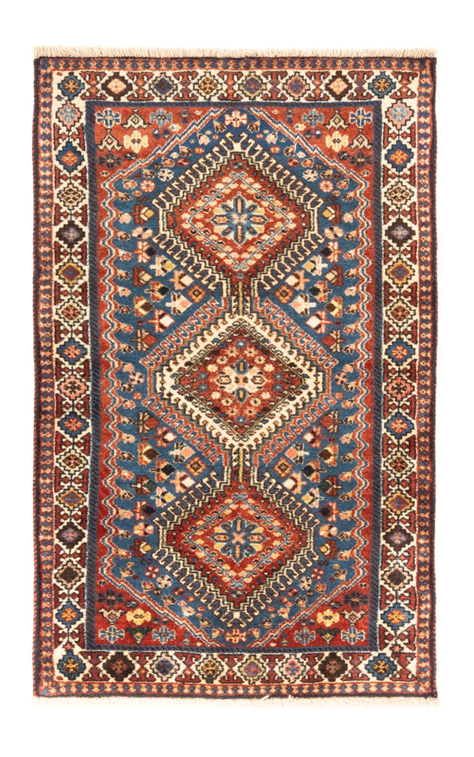 Alfombra persa - Nómada - 122 x 75 cm - azul