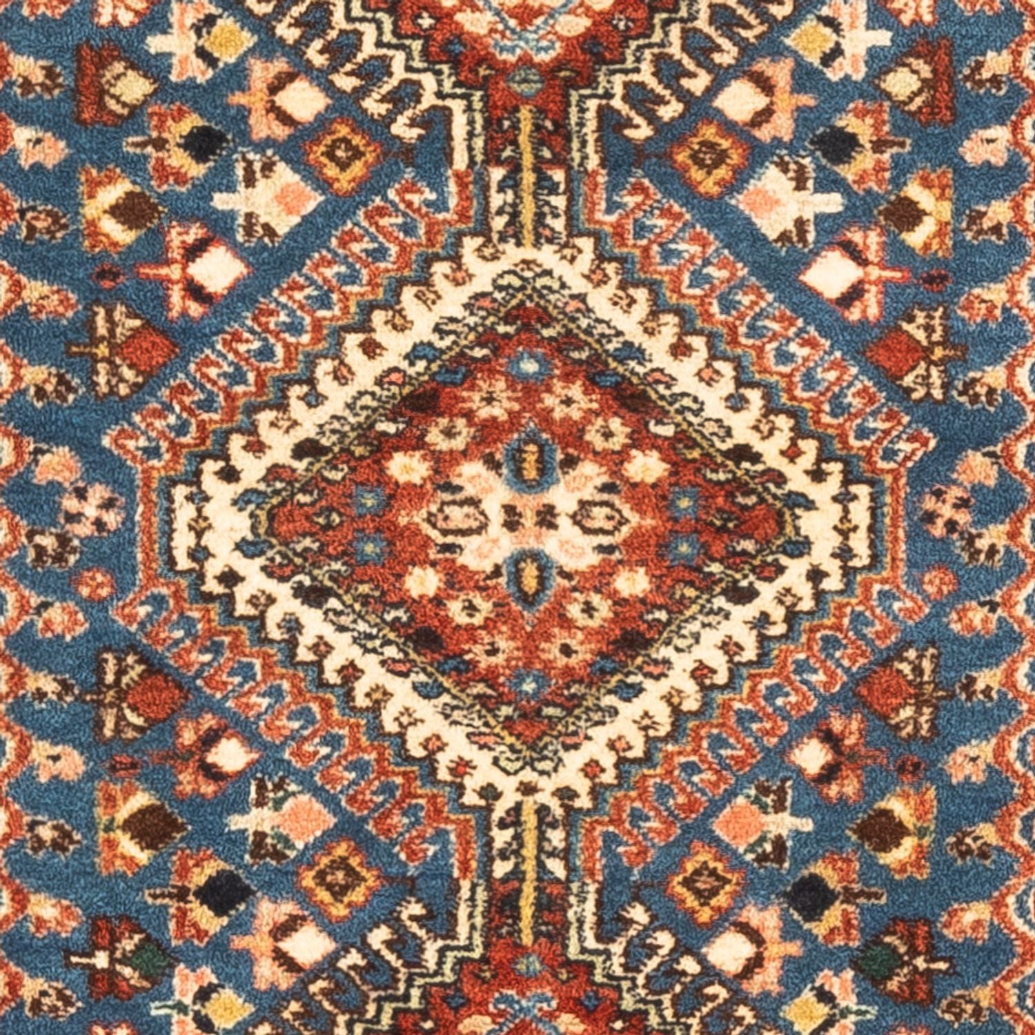 Alfombra persa - Nómada - 122 x 75 cm - azul