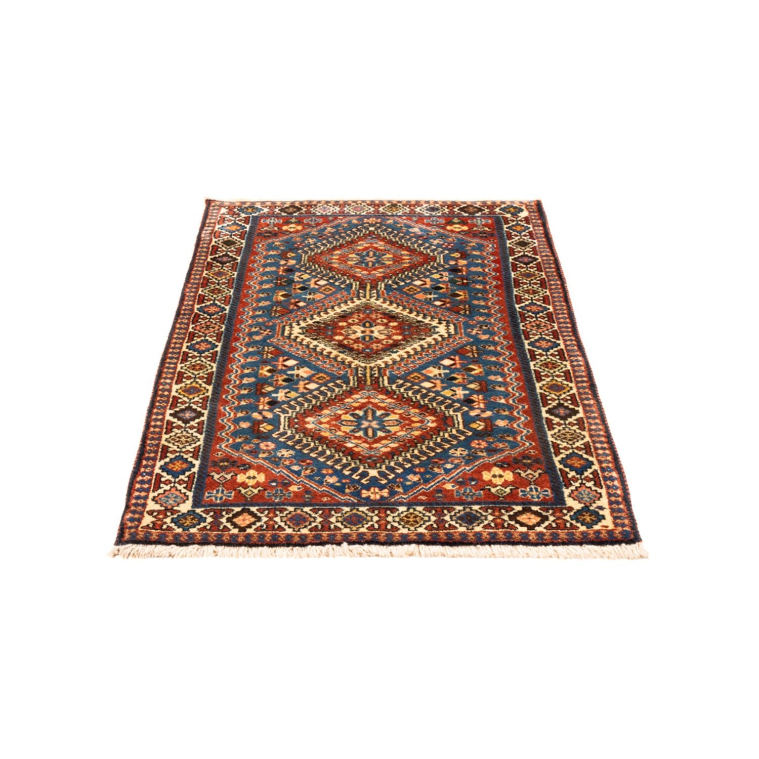 Alfombra persa - Nómada - 122 x 75 cm - azul