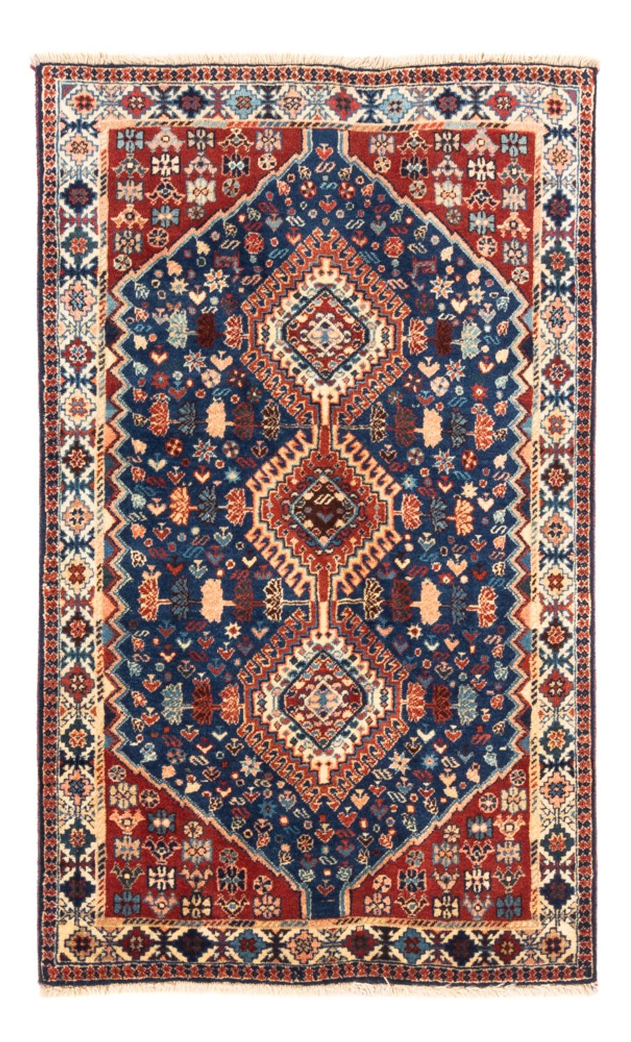 Alfombra persa - Nómada - 132 x 80 cm - azul