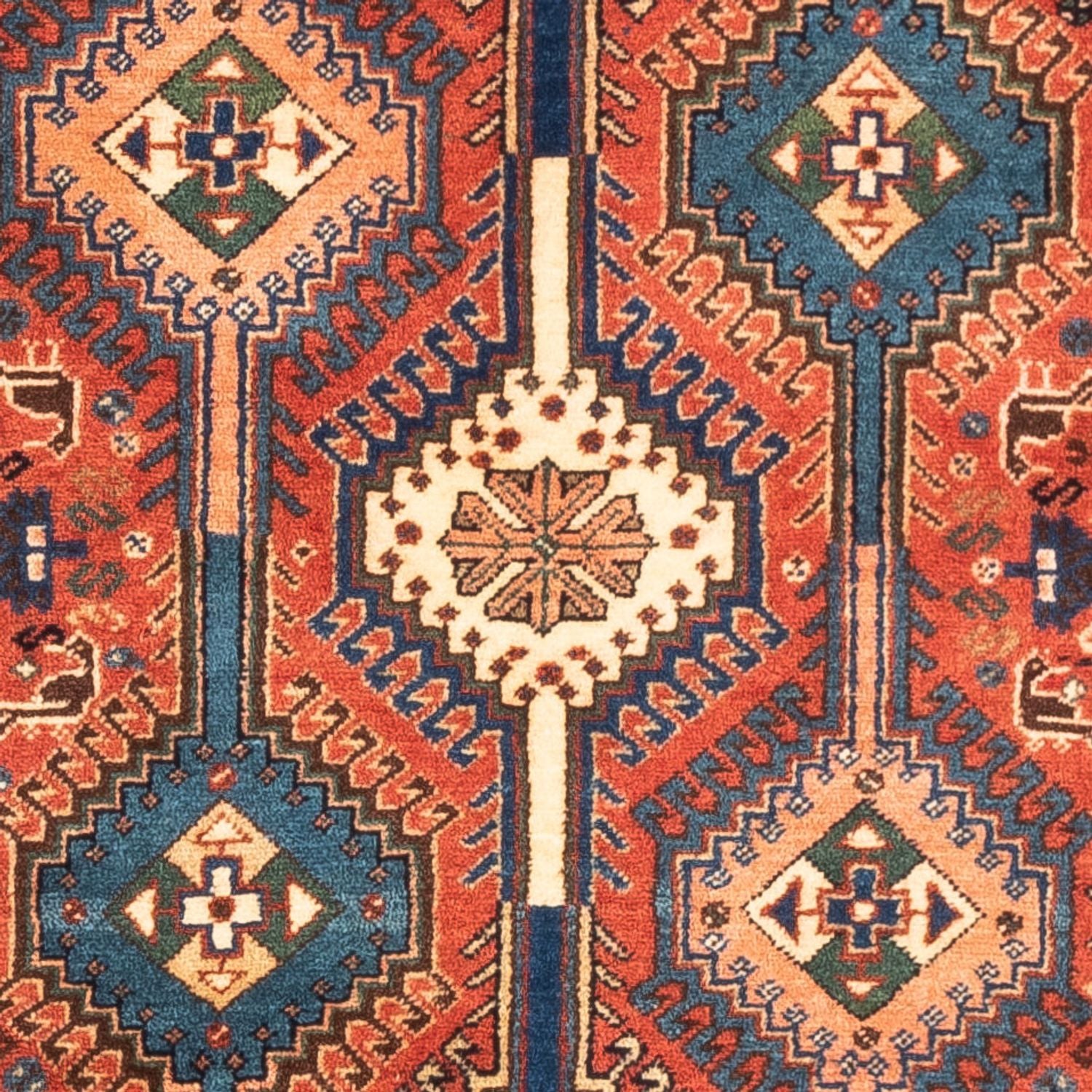 Alfombra persa - Nómada - 125 x 80 cm - rojo