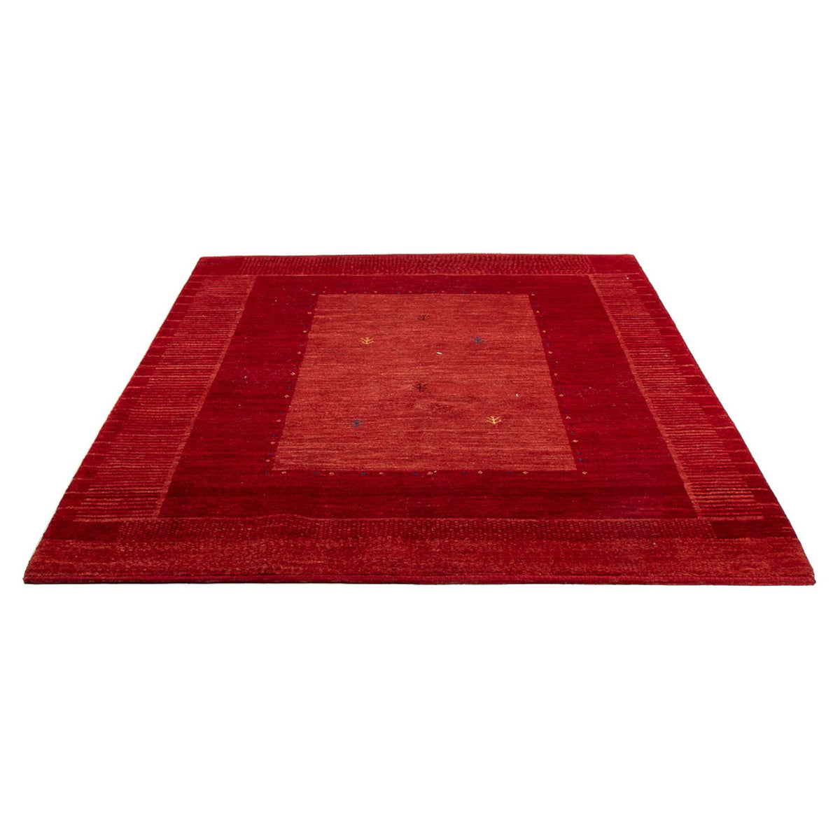 Alfombra Gabbeh - Persa - 200 x 154 cm - rojo