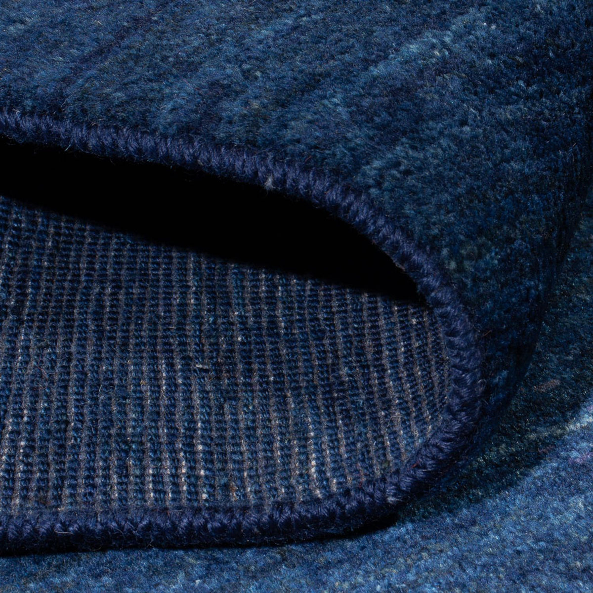 Alfombra Gabbeh - Persa - 188 x 149 cm - azul oscuro