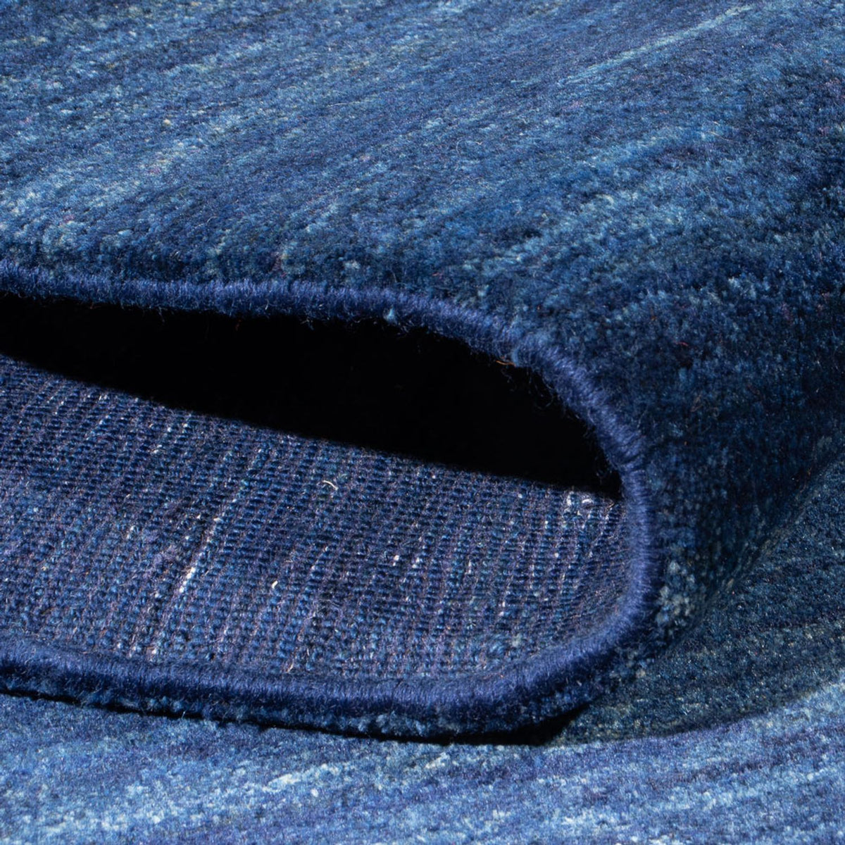 Alfombra Gabbeh - Persa - 190 x 150 cm - azul oscuro