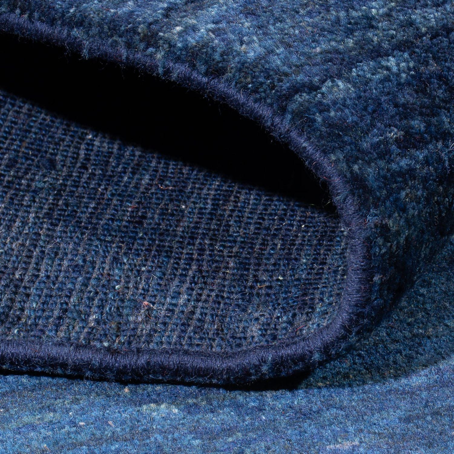 Alfombra Gabbeh - Persa - 188 x 147 cm - azul oscuro