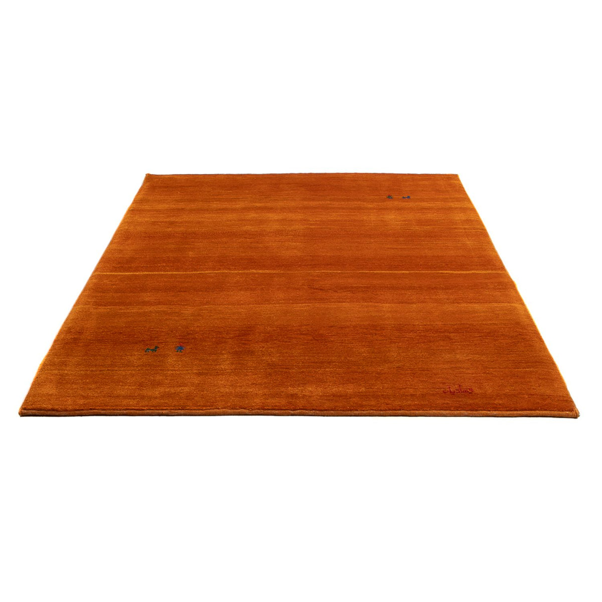 Alfombra Gabbeh - Persa - 203 x 142 cm - naranja