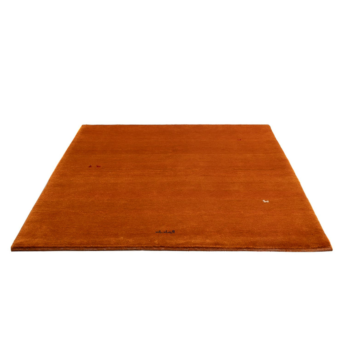 Alfombra Gabbeh - Persa - 193 x 153 cm - naranja