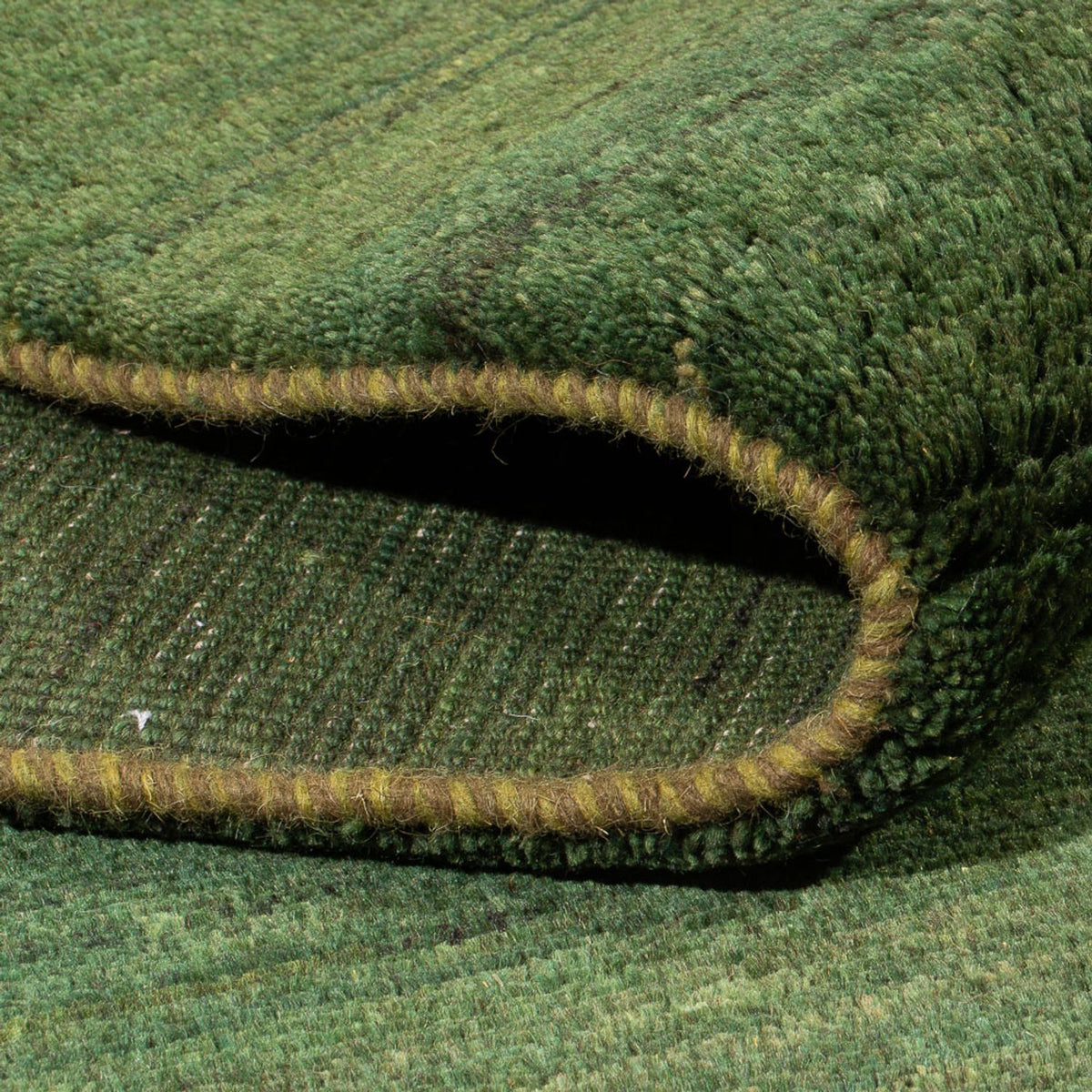 Alfombra Gabbeh - Persa - 203 x 147 cm - verde oscuro