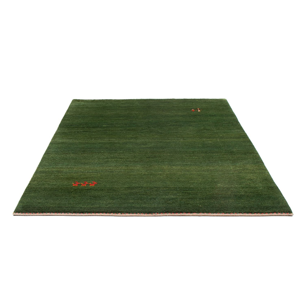 Alfombra Gabbeh - Persa - 203 x 147 cm - verde oscuro