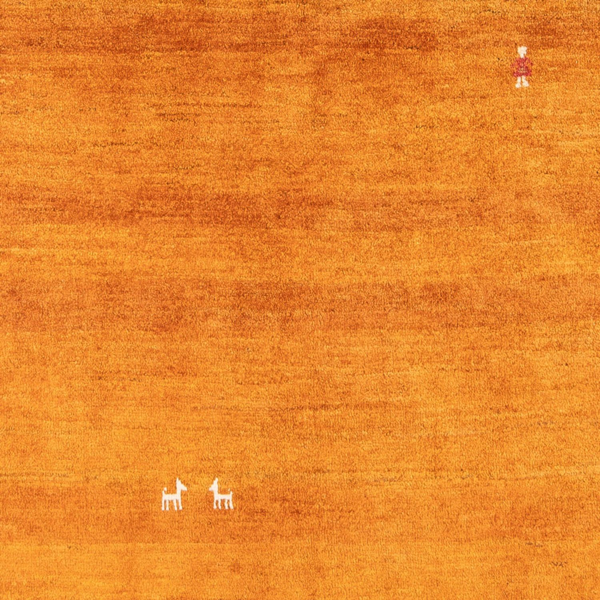 Alfombra Gabbeh - Persa - 196 x 150 cm - naranja