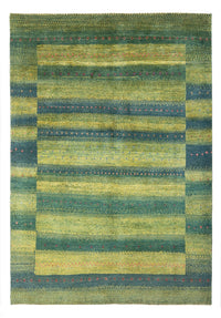 Alfombra Gabbeh - Persa - 204 x 148 cm - verde oscuro