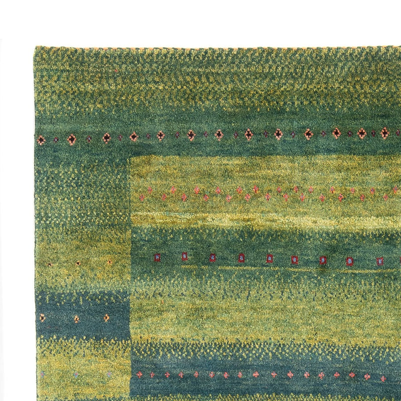 Alfombra Gabbeh - Persa - 204 x 148 cm - verde oscuro