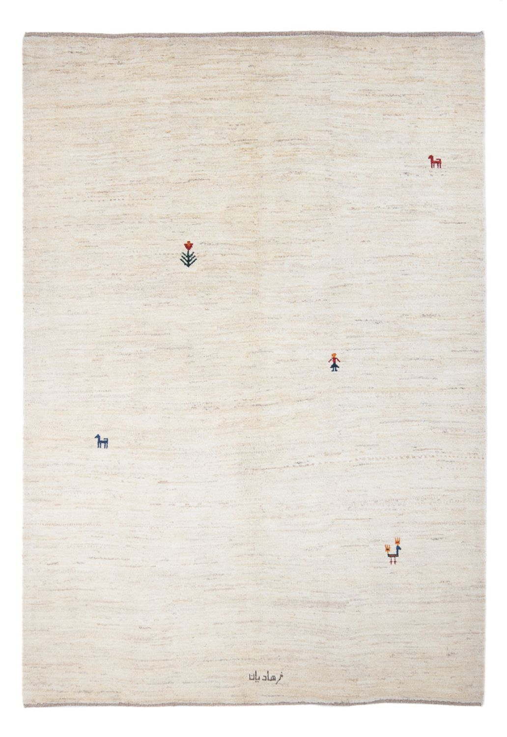 Alfombra Gabbeh - Persa - 207 x 155 cm - plata