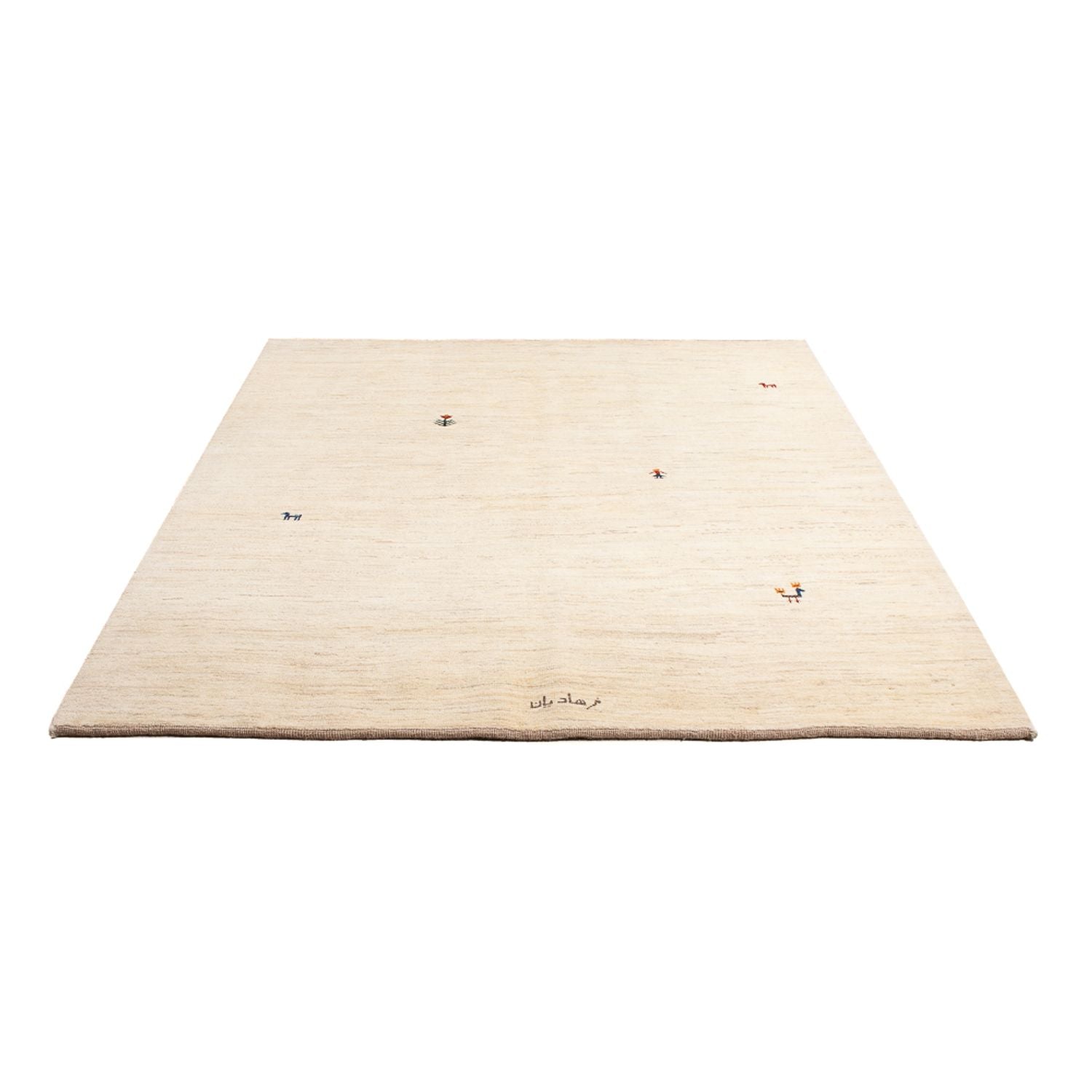 Alfombra Gabbeh - Persa - 207 x 155 cm - plata