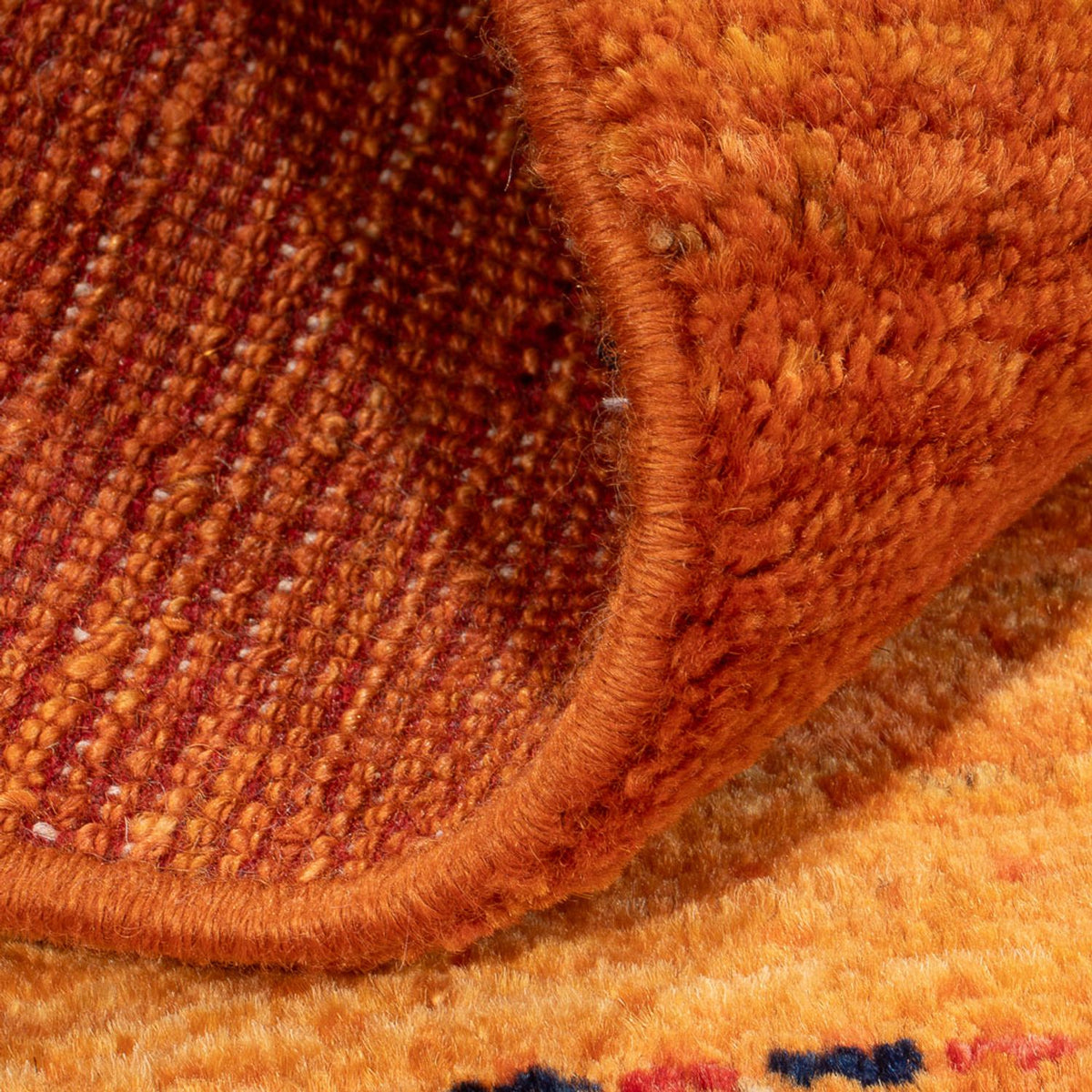 Alfombra Gabbeh - Persa - 142 x 98 cm - naranja