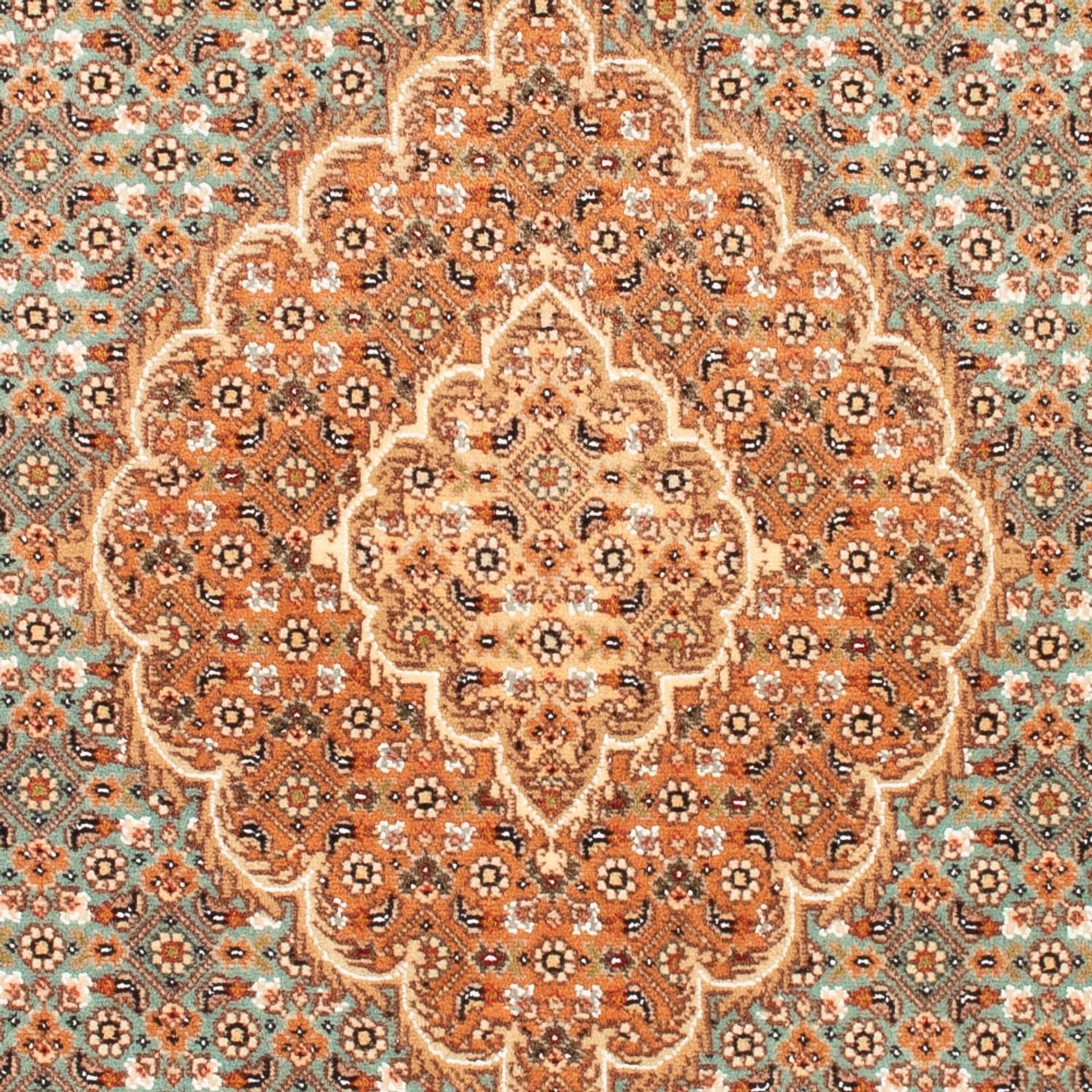 Alfombra persa - Tabriz - 118 x 82 cm - azul petróleo