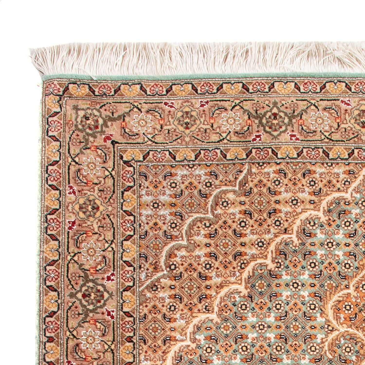 Alfombra persa - Tabriz - 118 x 82 cm - azul petróleo
