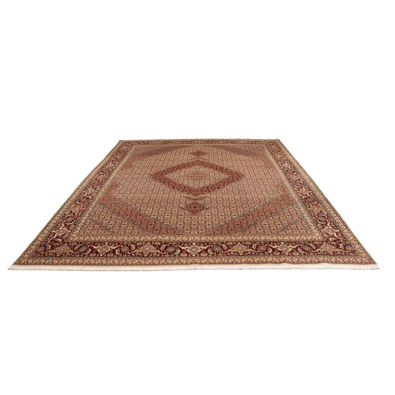 Alfombra Persa - Tabriz - Real - 344 x 246 cm - marrón claro