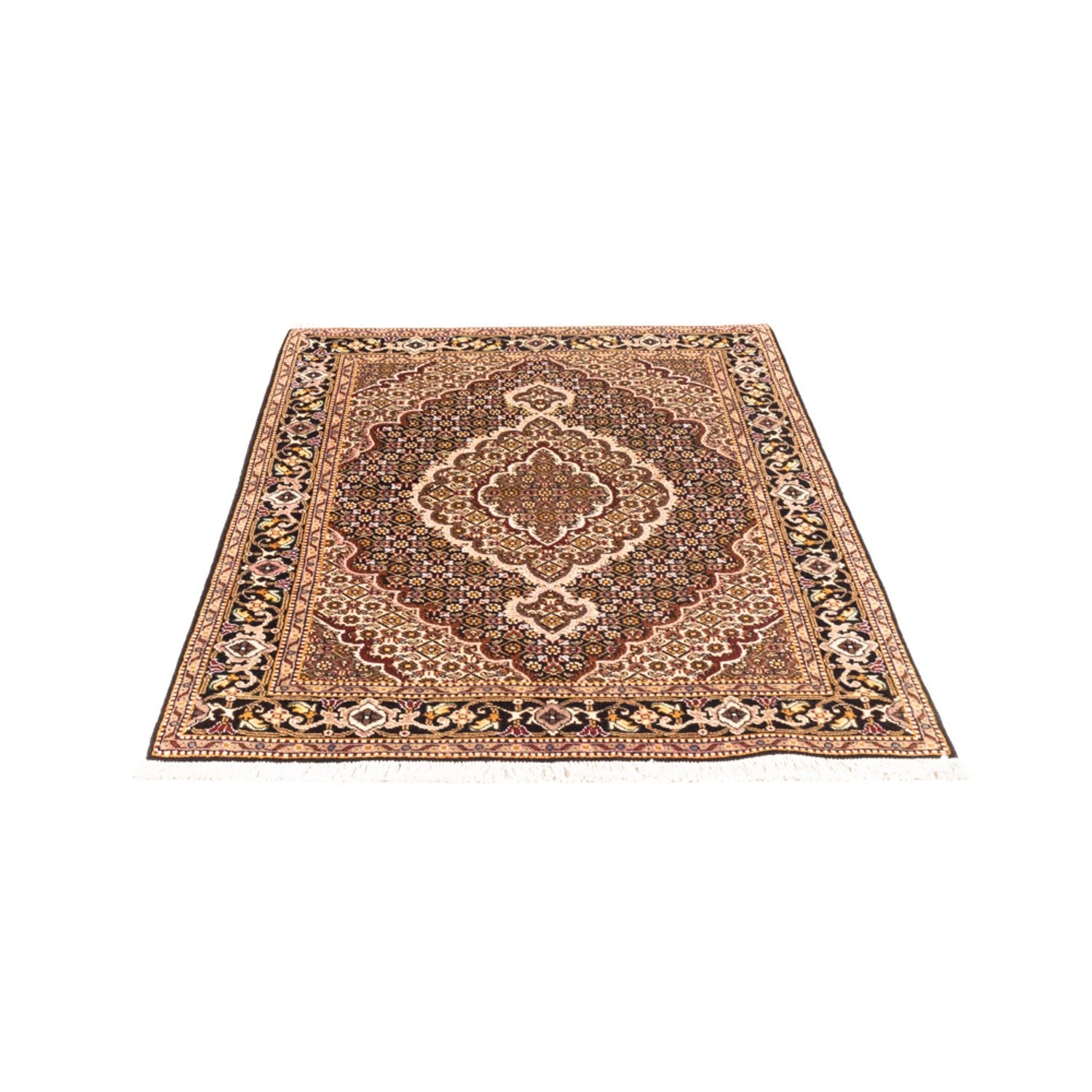 Alfombra Persa - Tabriz - Real - 144 x 101 cm - azul oscuro