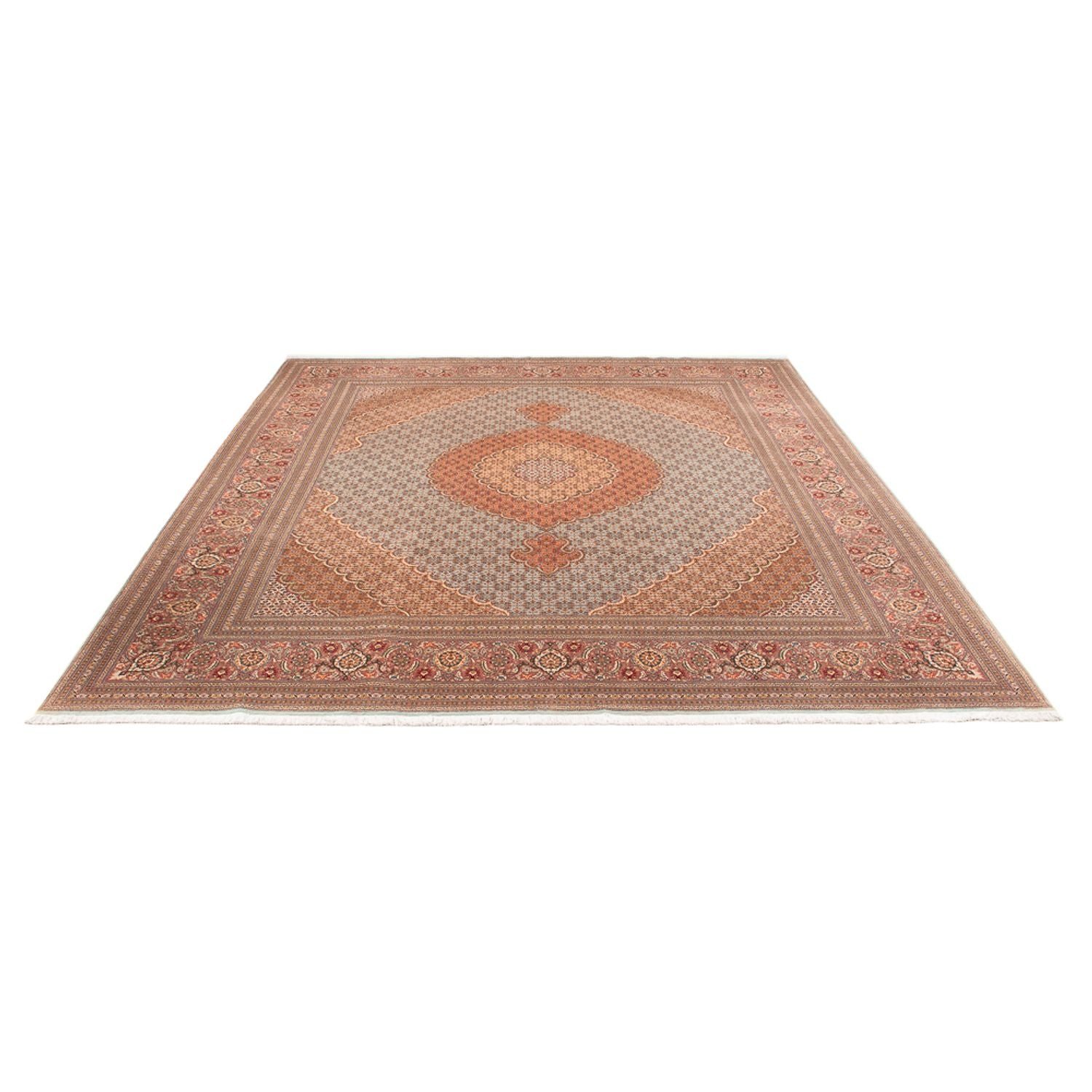 Alfombra Persa - Tabriz - Real - 304 x 248 cm - marrón claro