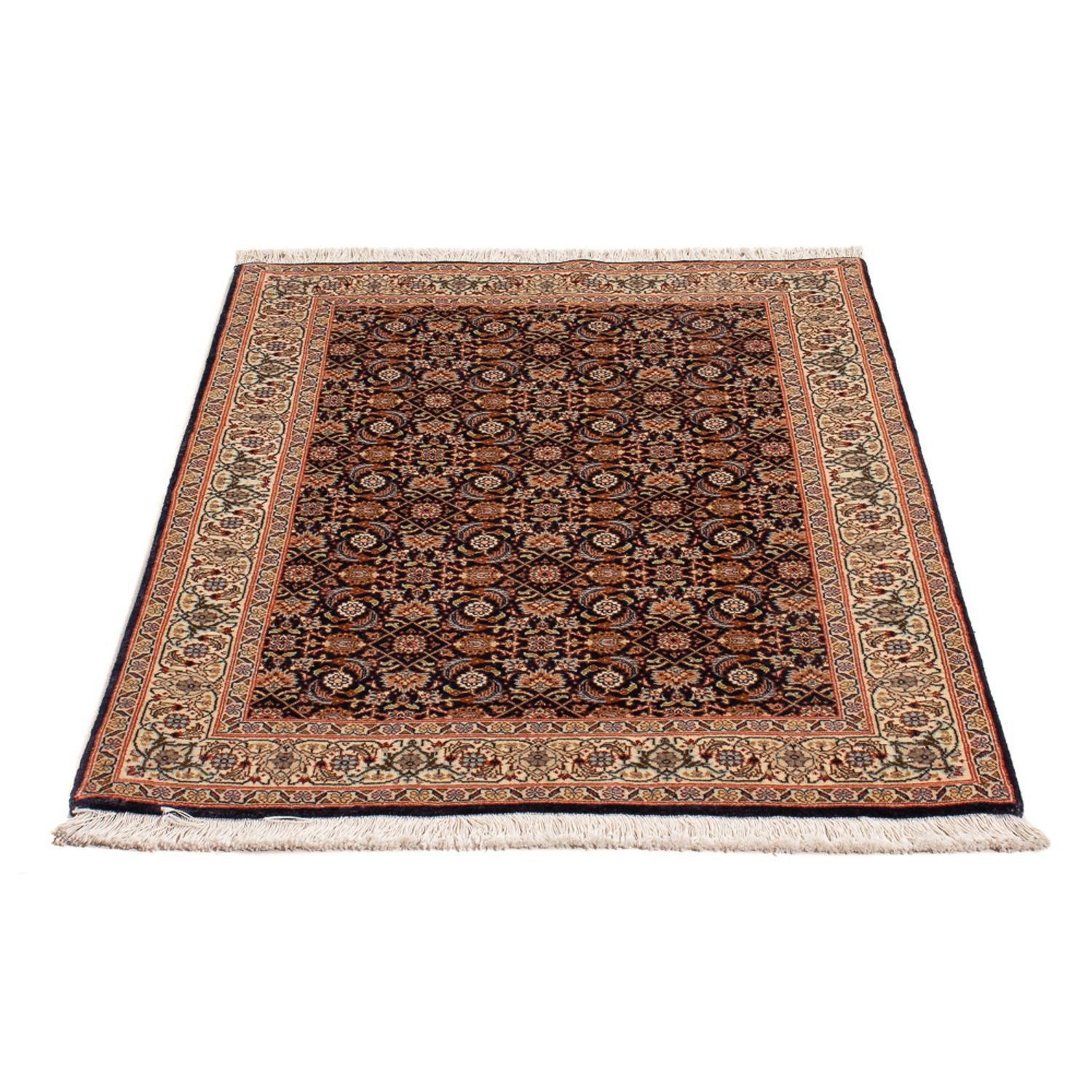 Alfombra Persa - Tabriz - Real - 117 x 83 cm - azul oscuro