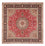 Alfombra Persa - Tabriz - Real cuadrado  - 252 x 252 cm - rojo