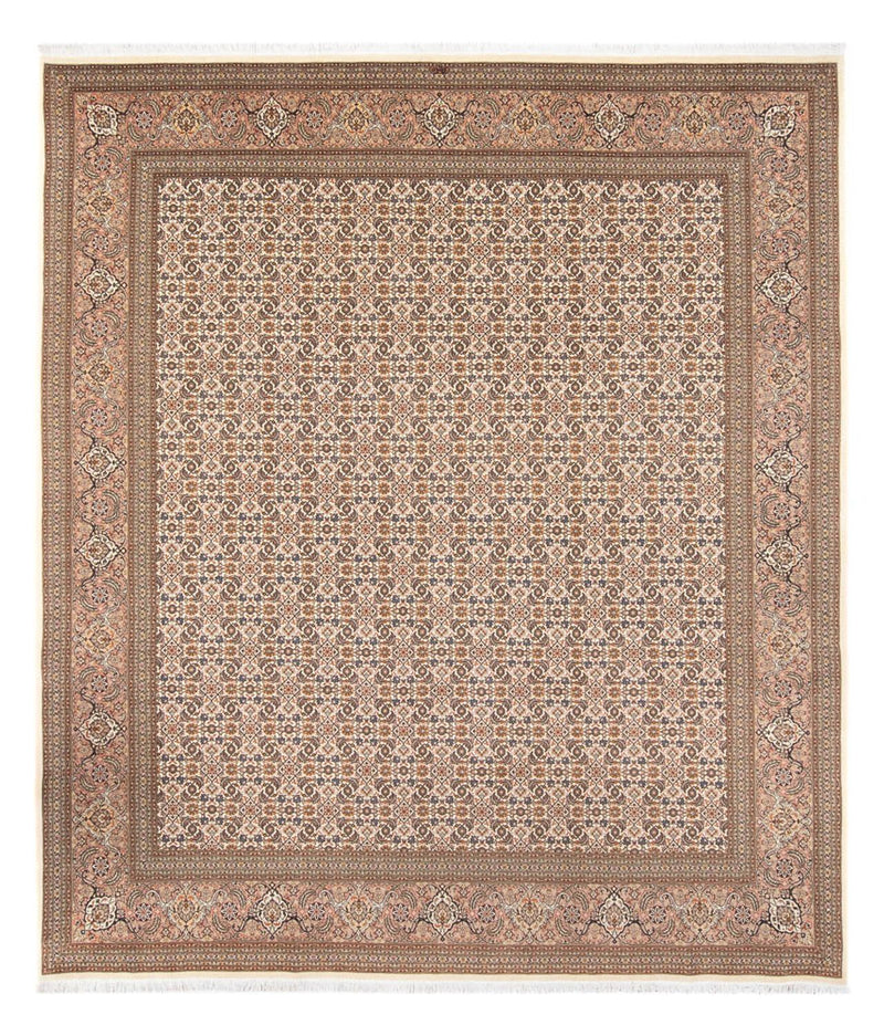 Alfombra Persa - Tabriz - Real - 290 x 253 cm - beige oscuro