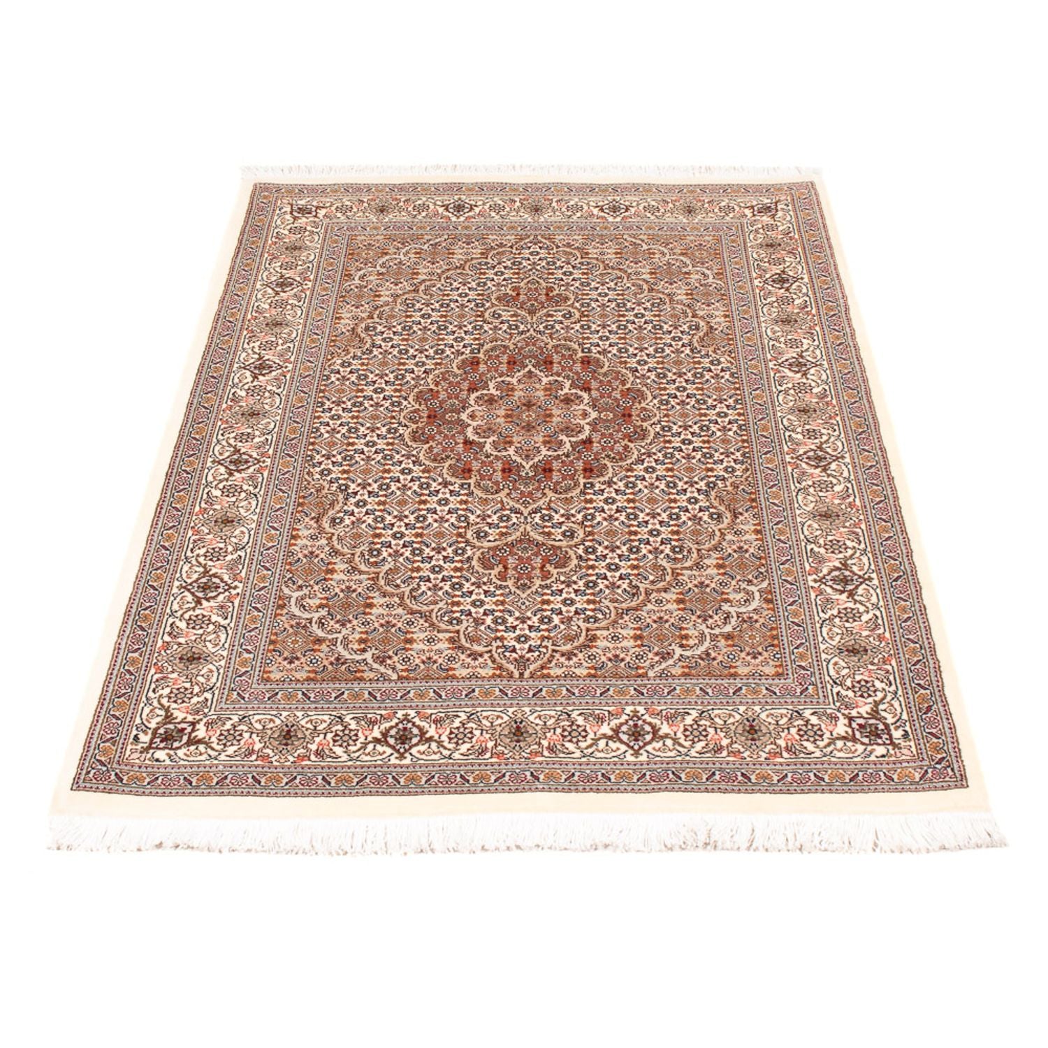 Alfombra Persa - Tabriz - Real - 124 x 81 cm - beige
