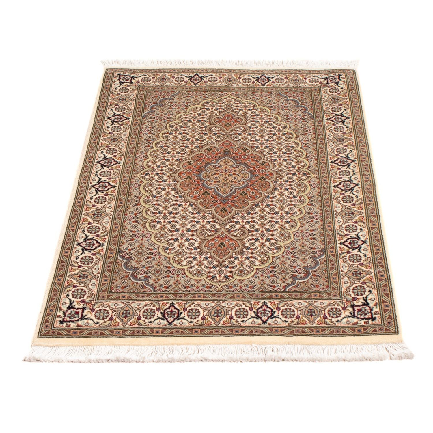 Alfombra Persa - Tabriz - Real - 97 x 59 cm - beige
