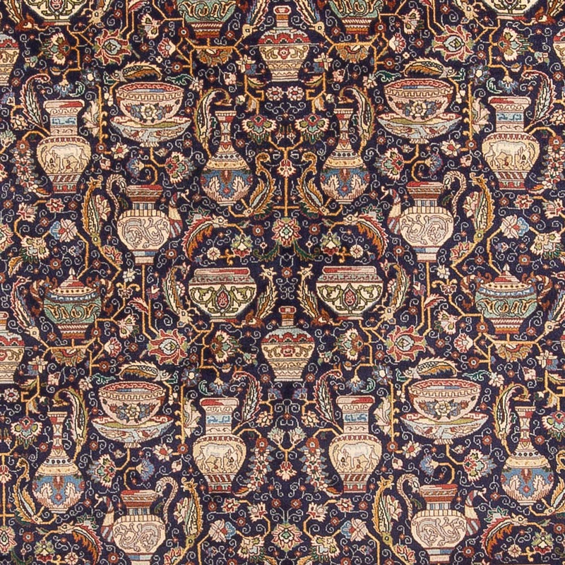 Alfombra persa - Tabriz - 387 x 300 cm - azul oscuro