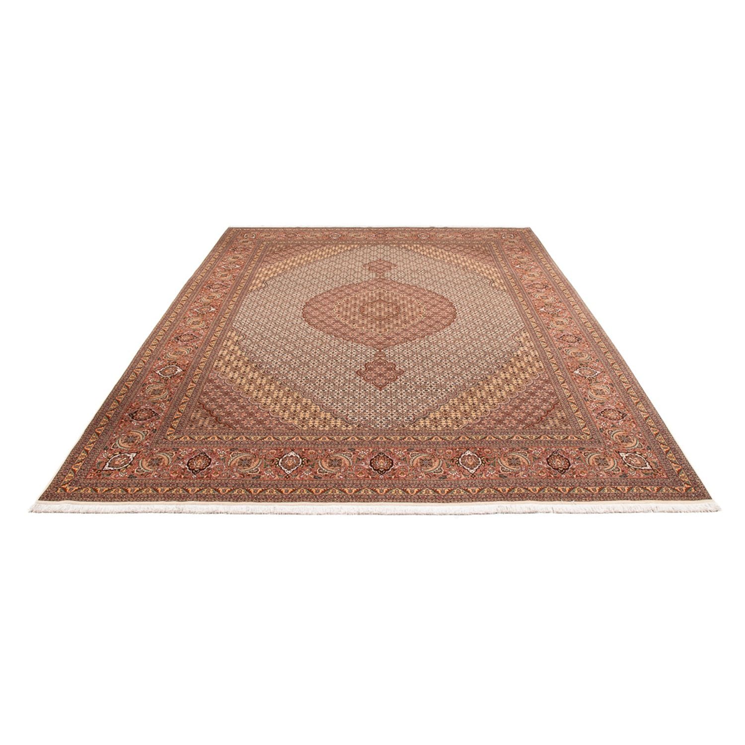 Alfombra persa - Tabriz - 355 x 250 cm - marrón claro