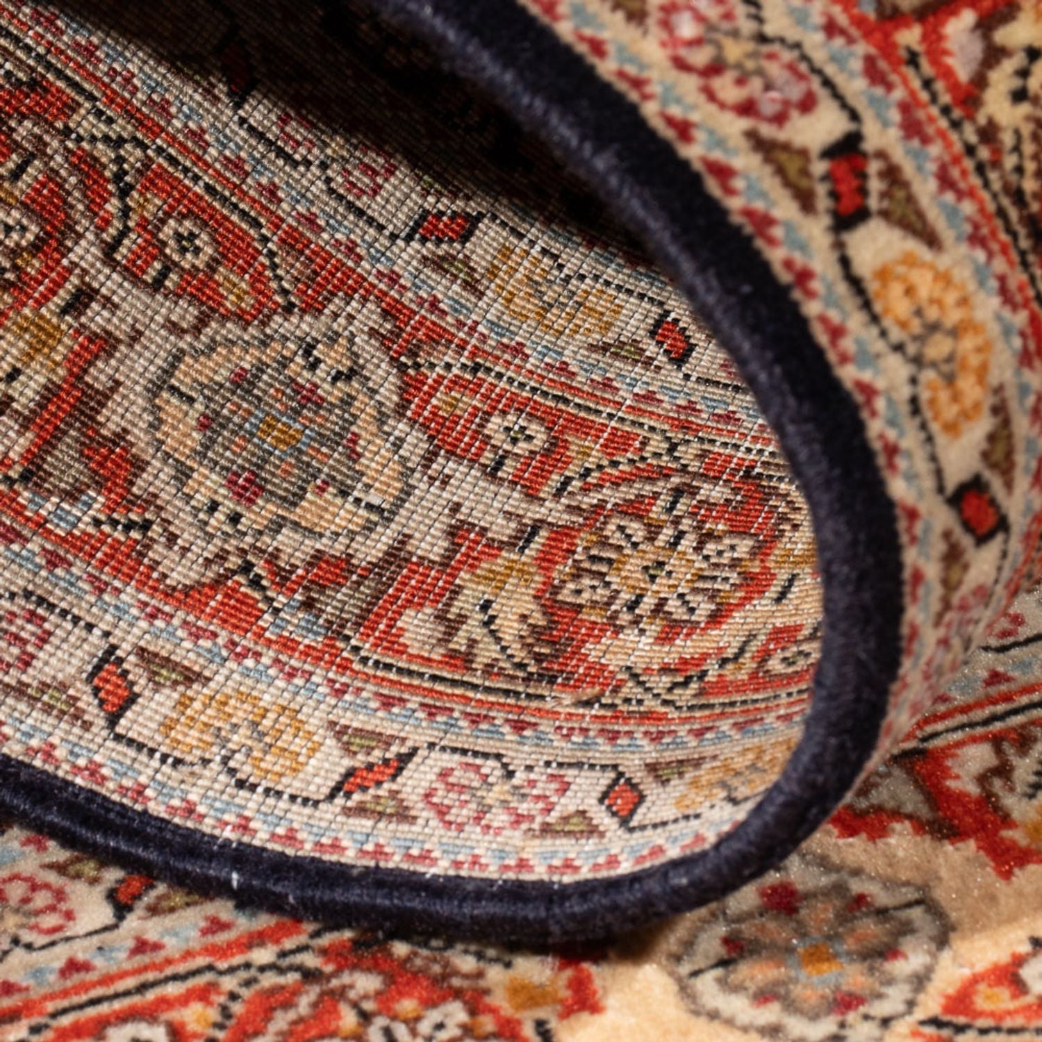 Alfombra Persa - Tabriz - Real - 120 x 80 cm - azul oscuro