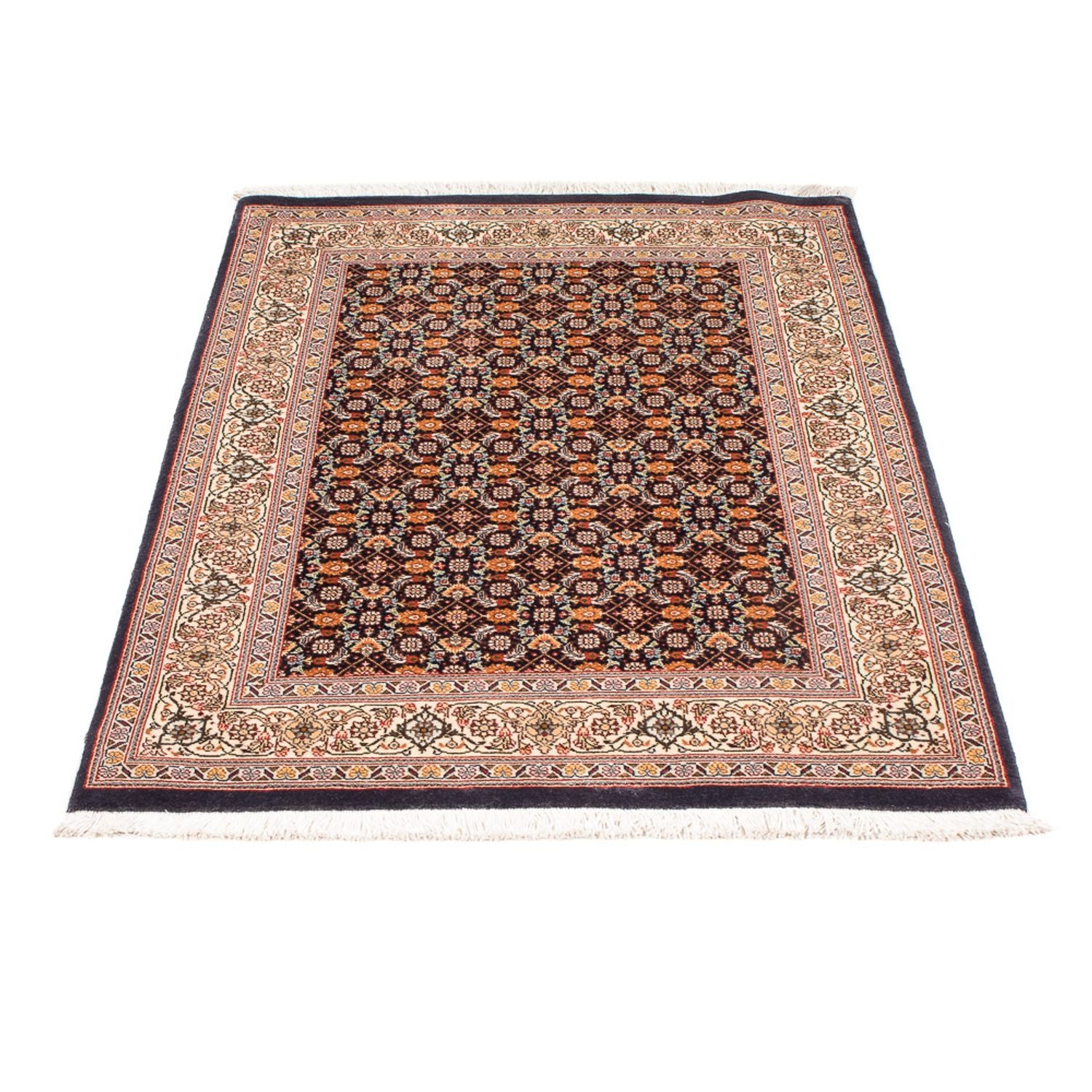 Alfombra Persa - Tabriz - Real - 116 x 83 cm - azul oscuro