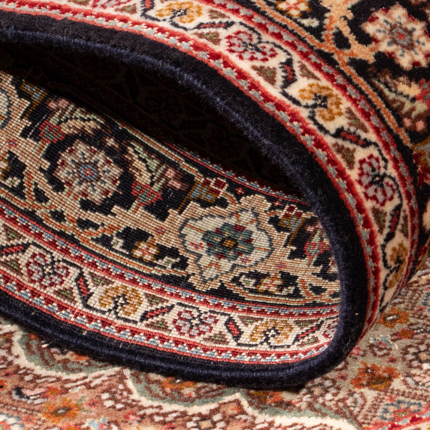 Alfombra Persa - Tabriz - Real - 122 x 84 cm - azul oscuro