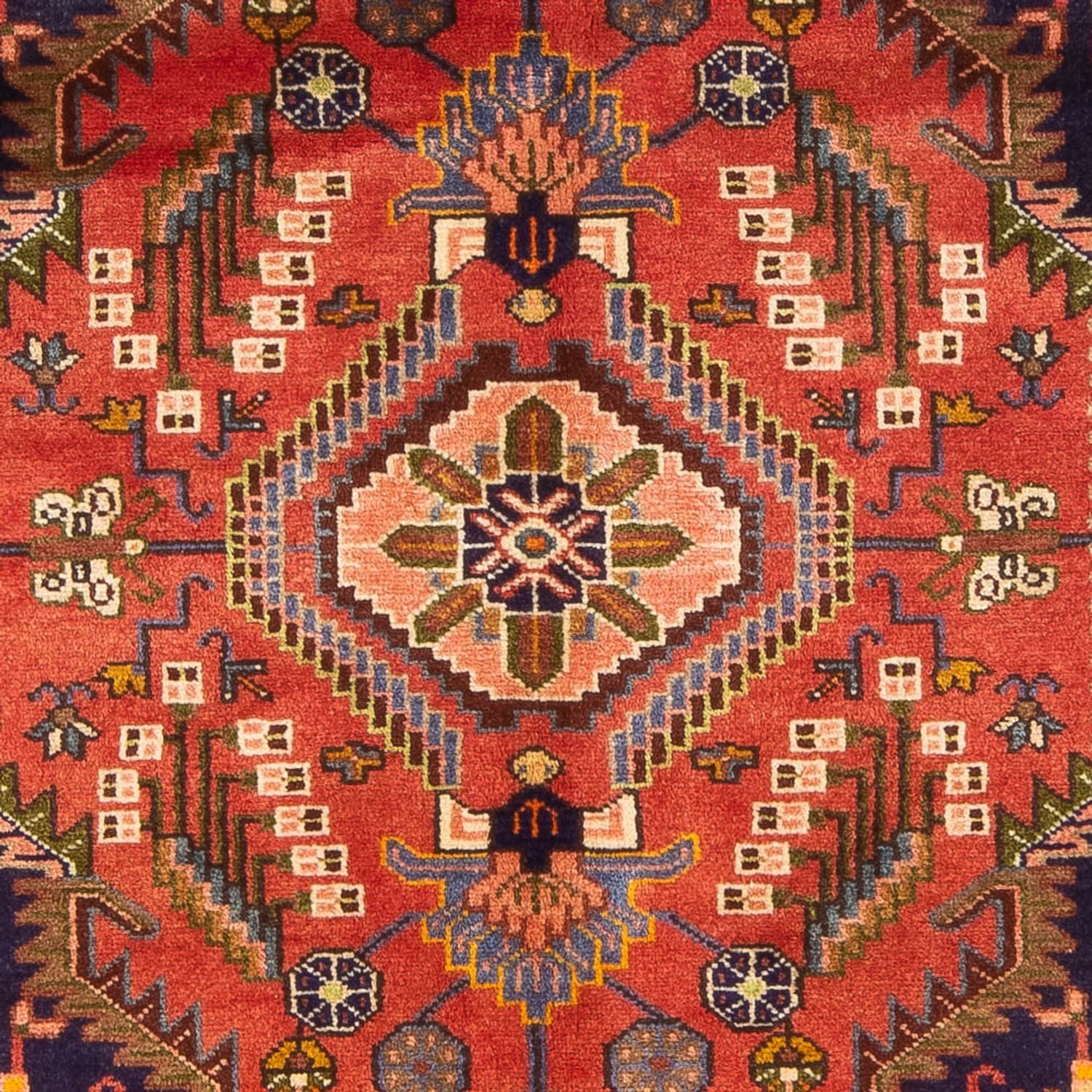 Alfombra persa - Nómada - 222 x 140 cm - rojo