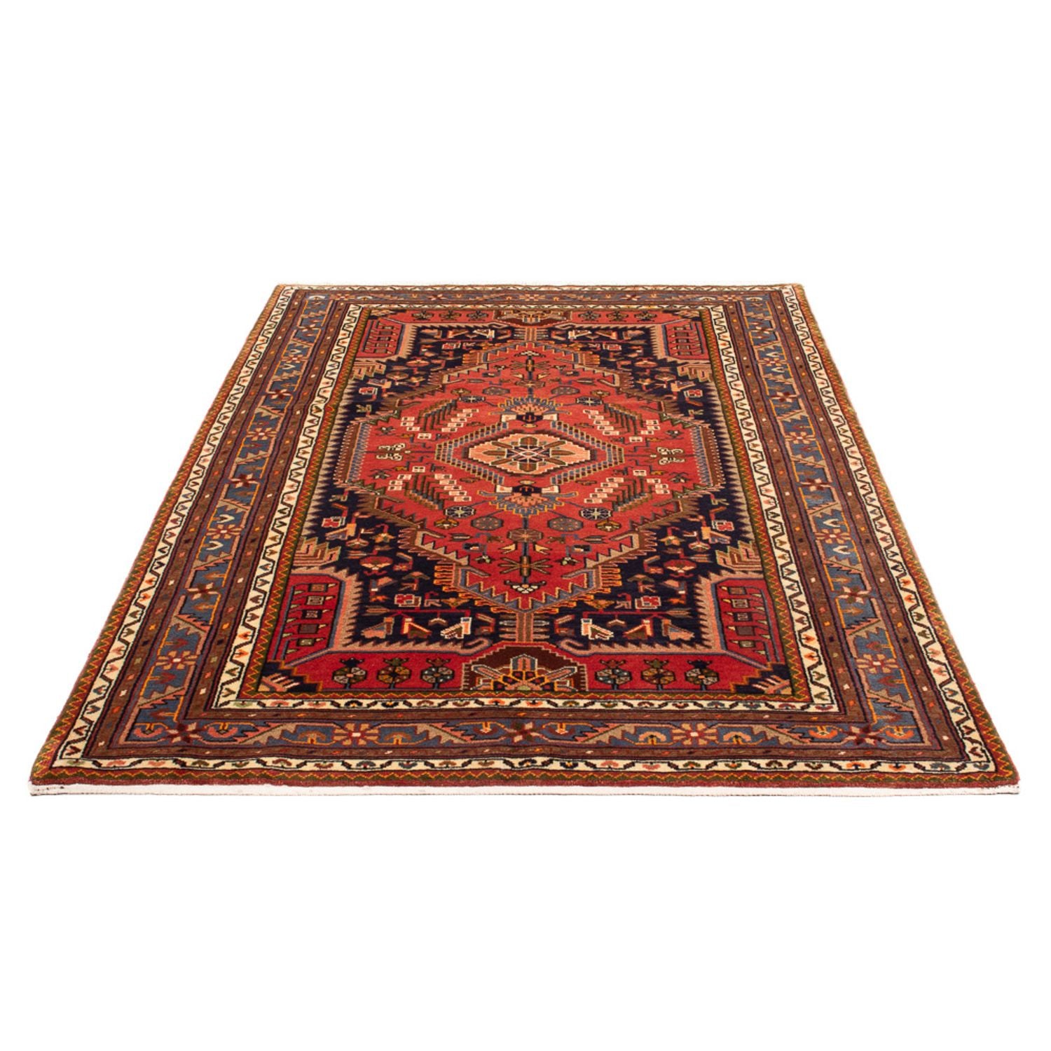 Alfombra persa - Nómada - 222 x 140 cm - rojo