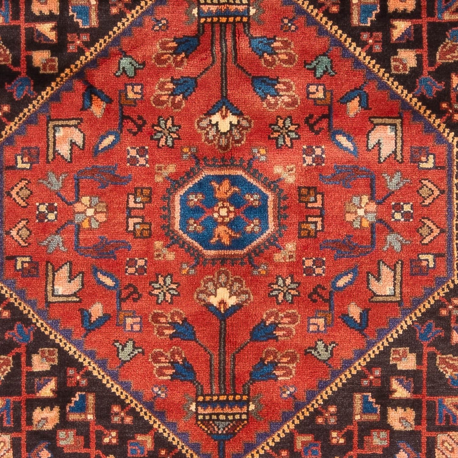 Alfombra persa - Nómada - 232 x 137 cm - azul oscuro