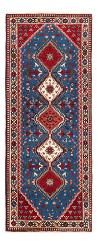 Alfombra de pasillo Alfombra persa - Nómada - 197 x 82 cm - azul claro