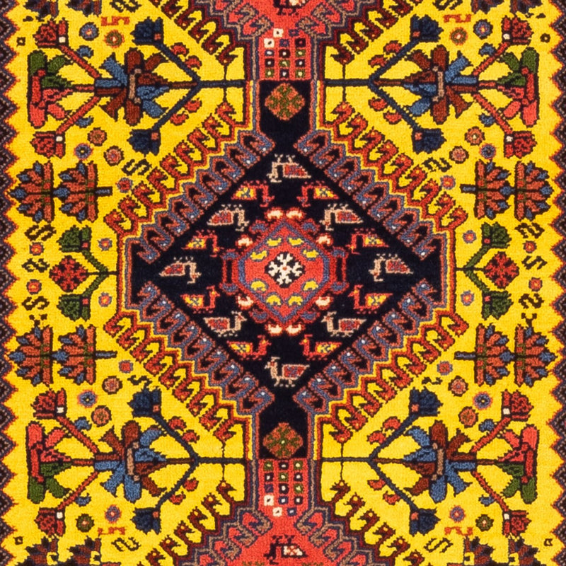 Alfombra de pasillo Alfombra persa - Nómada - 202 x 78 cm - amarillo