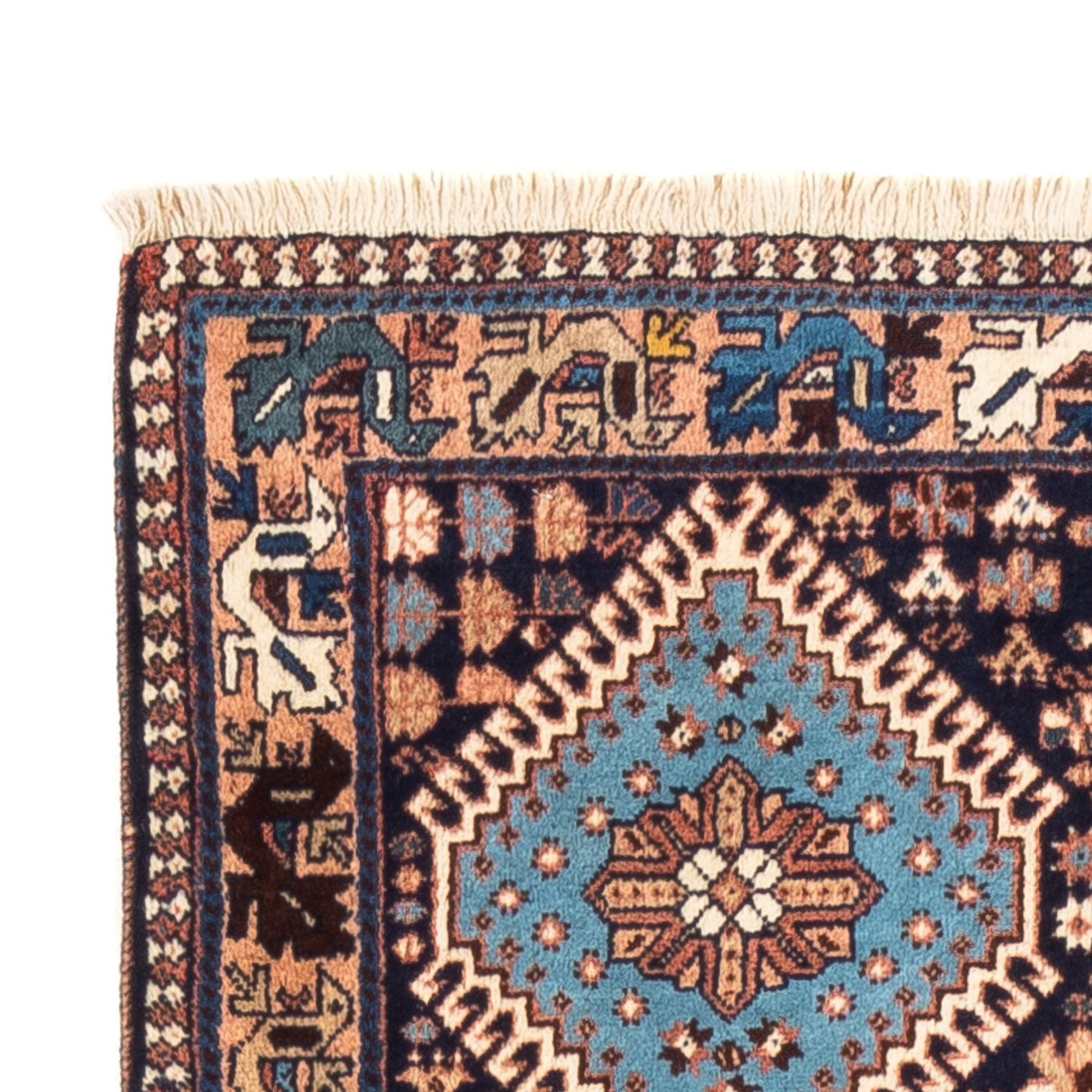 Alfombra de pasillo Alfombra persa - Nómada - 185 x 80 cm - azul oscuro