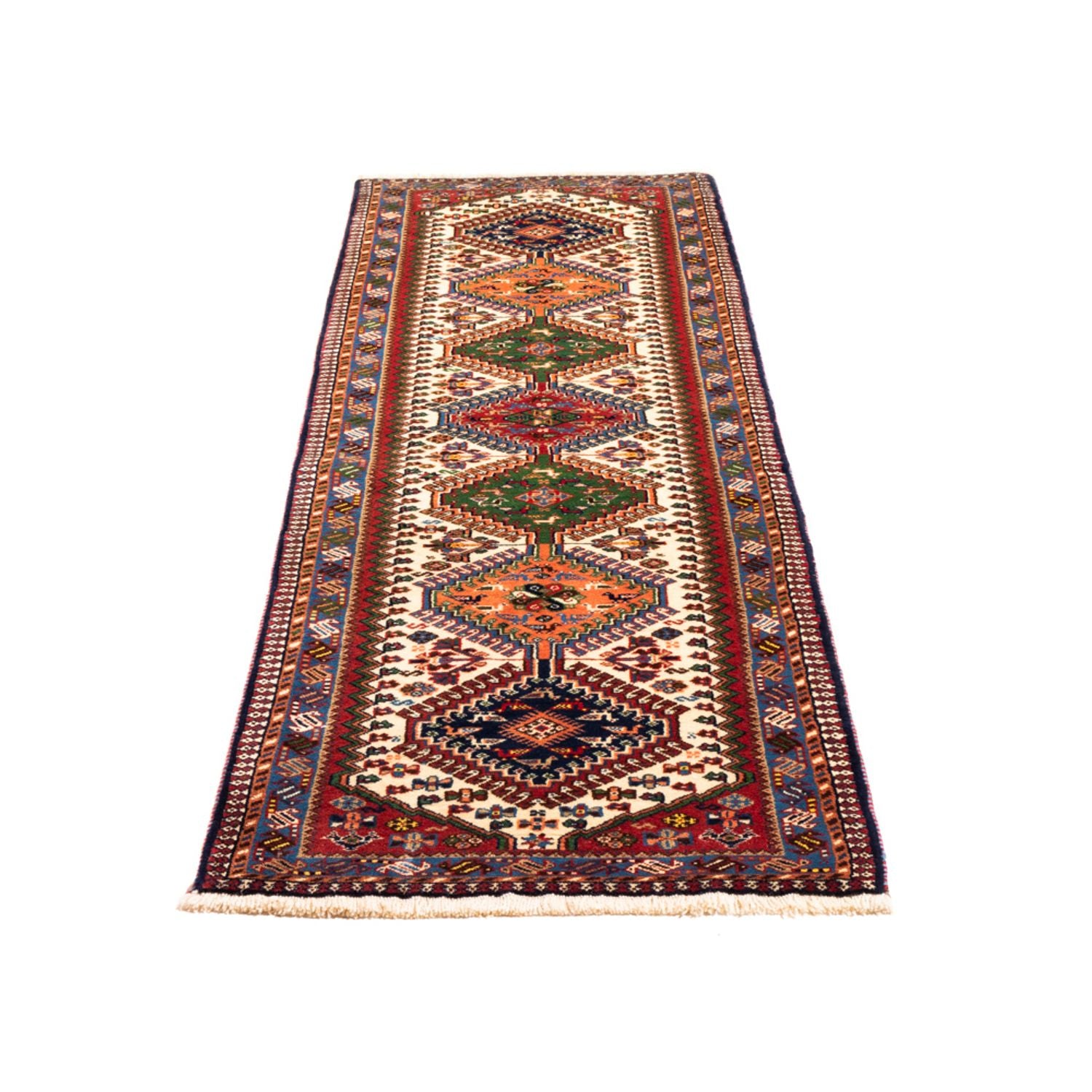 Alfombra de pasillo Alfombra persa - Nómada - 216 x 62 cm - rojo