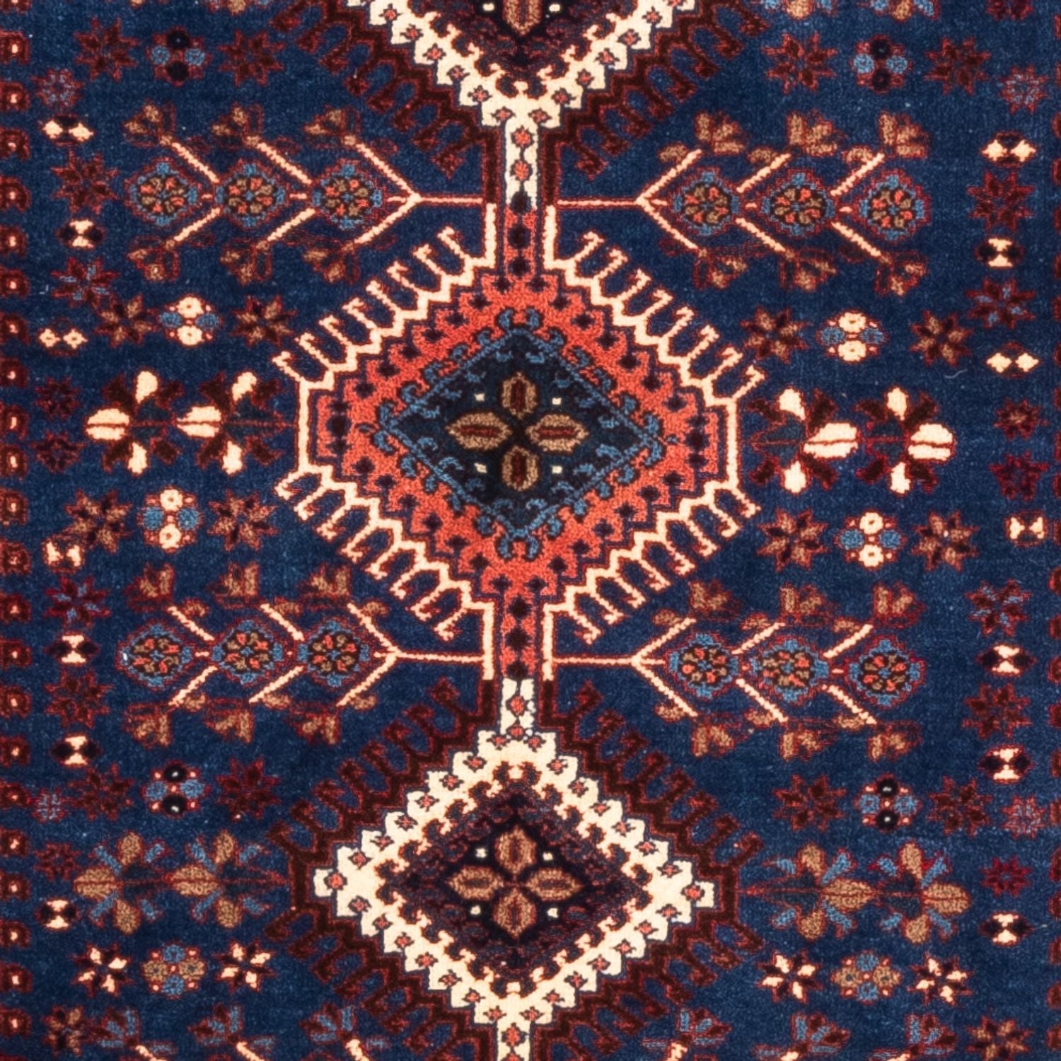 Alfombra de pasillo Alfombra persa - Nómada - 192 x 85 cm - azul oscuro
