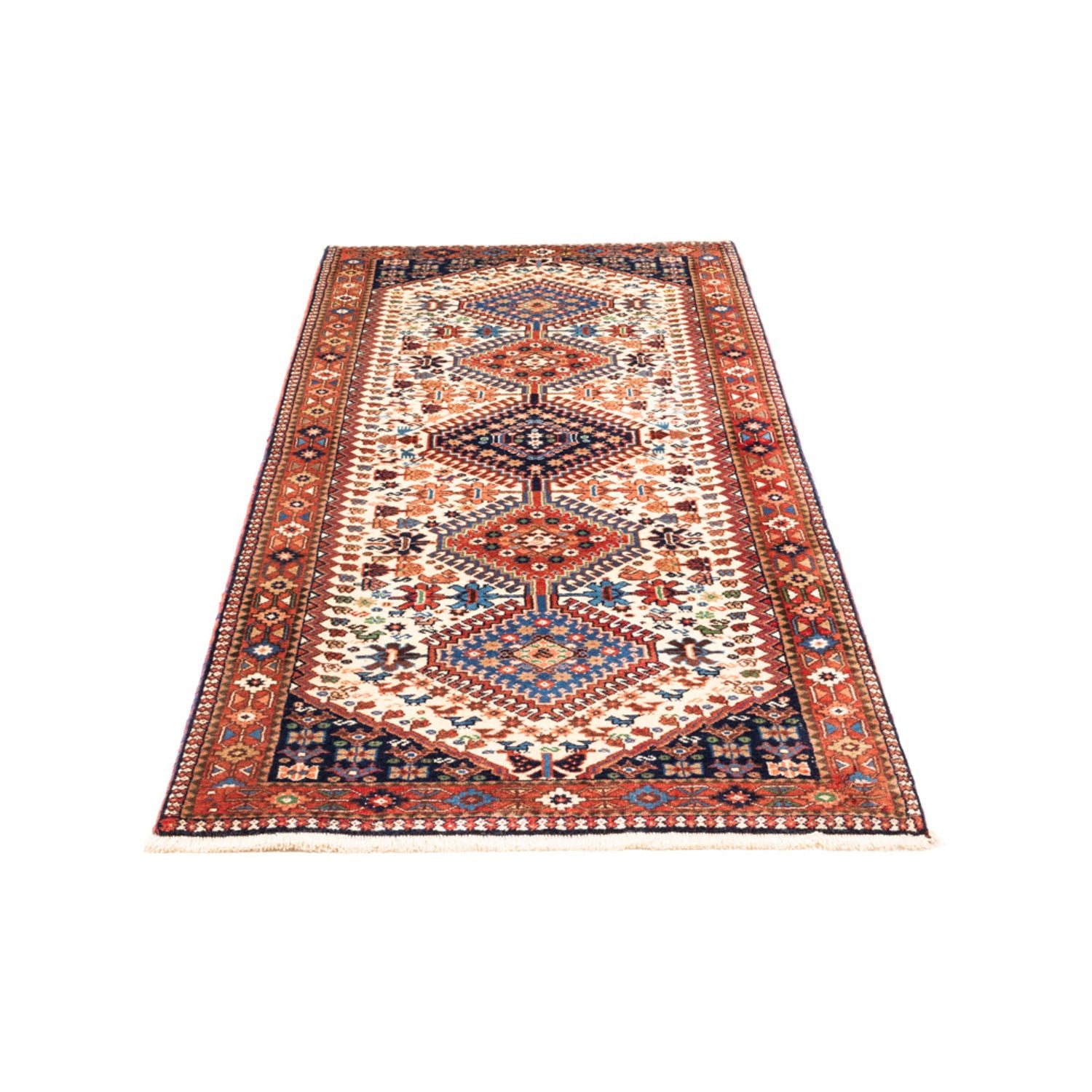 Alfombra de pasillo Alfombra persa - Nómada - 200 x 80 cm - crema
