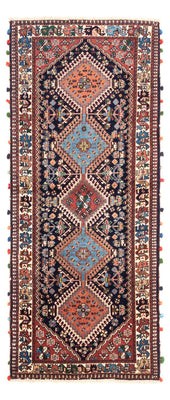 Alfombra de pasillo Alfombra persa - Nómada - 200 x 83 cm - azul oscuro