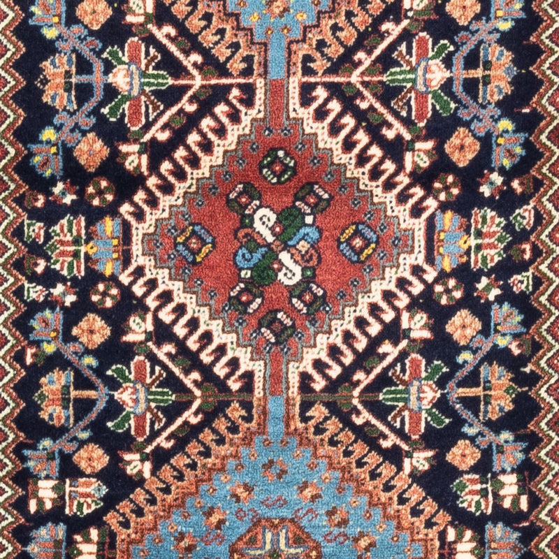 Alfombra de pasillo Alfombra persa - Nómada - 200 x 83 cm - azul oscuro