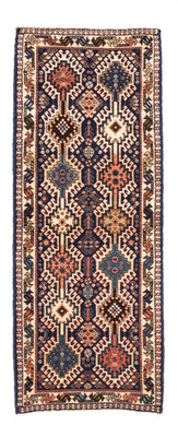 Alfombra de pasillo Alfombra persa - Nómada - 140 x 50 cm - azul oscuro