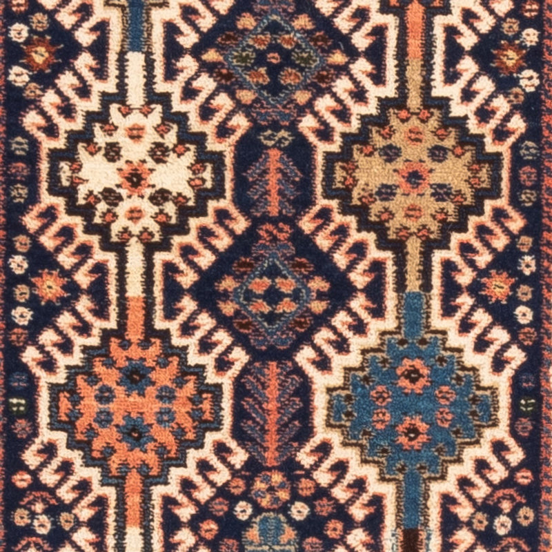 Alfombra de pasillo Alfombra persa - Nómada - 140 x 50 cm - azul oscuro