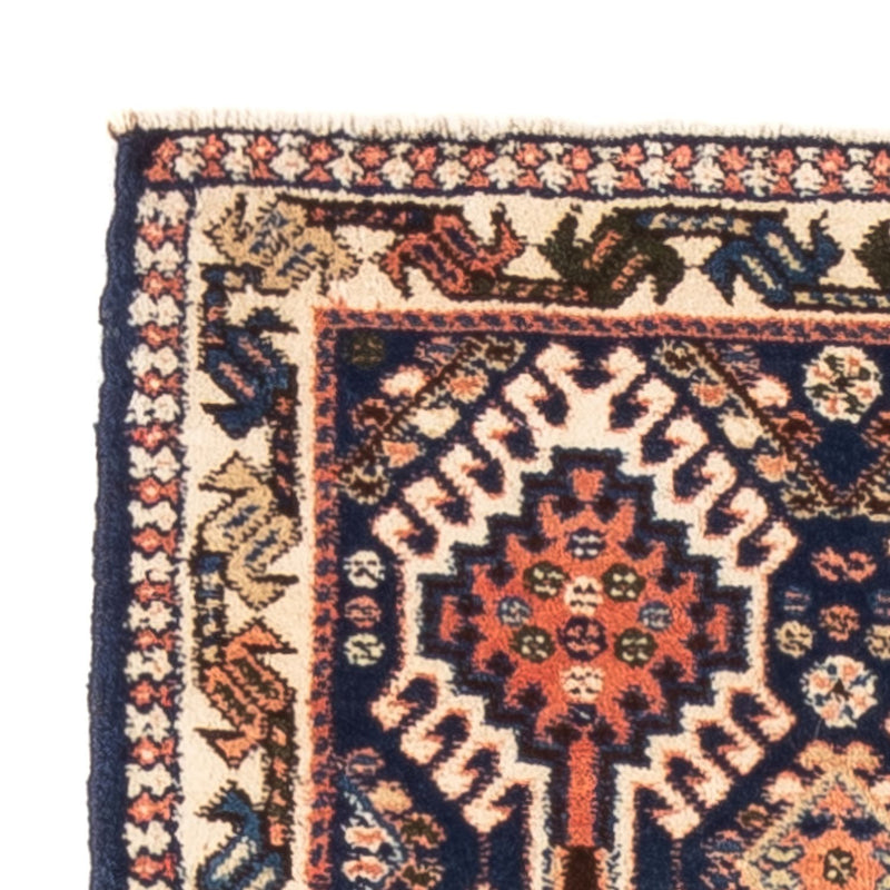 Alfombra de pasillo Alfombra persa - Nómada - 140 x 50 cm - azul oscuro